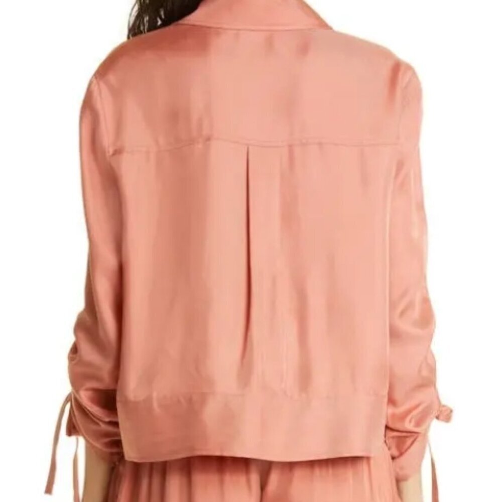 Cinq à Sept Dale Cupro Jacket – Apricot – Size 4 – NWOT - Picture 10 of 10